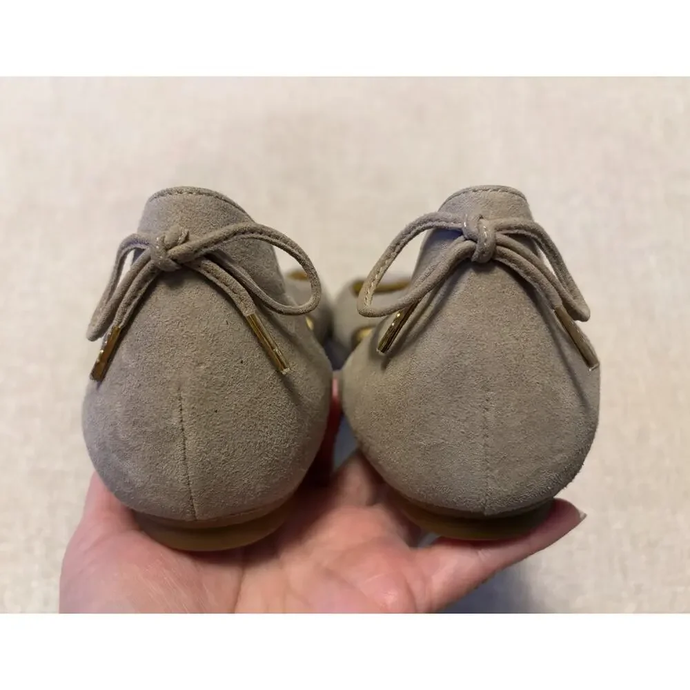 Paul Green Ballet Flats Womens Maureen Rosewood Natural Suede Slip On Size US 10
